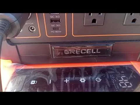 GRECELL T-1000 Portable Power Station. Passthrough Charging test. 999Wh Lithium / 1000W inverter