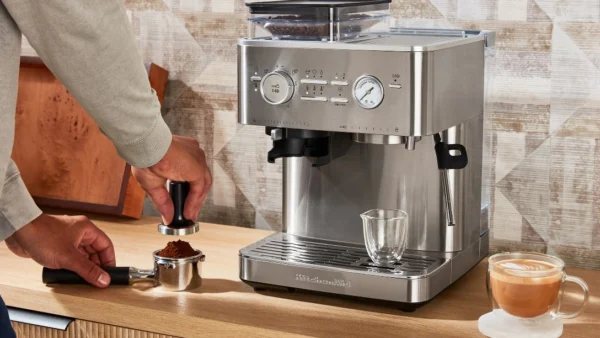 I tried KitchenAid's new Sage-style coffee machine and was wowed by how quiet and easy to use it was