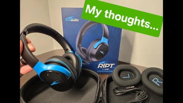 H2O Audio RIPT ULTRA Over-Ear ANC Headphones Review