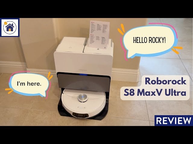 REVIEW Roborock S8 MaxV Ultra Robot Vacuum - Vacuums and Mops - you can even talk to Rocky!