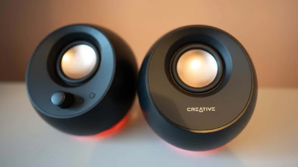 Creative's wee Pebbles are an upgrade to having no speakers at least, and maybe that's enough