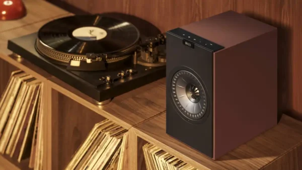 Stylish KEF Coda W all-in-one speaker system unites vinyl, streaming and TV audio
