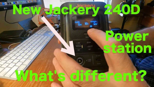 New release- smaller Jackery 240D Portable power station review & comparison to 240v2 & 100 plus