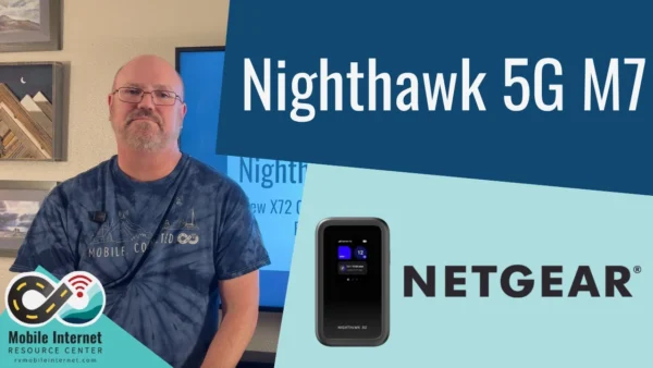 Netgear Nighthawk 5G M7 Global Mobile Hotspot - eSIM, Netgear App, Home Cradle, and Data Plans