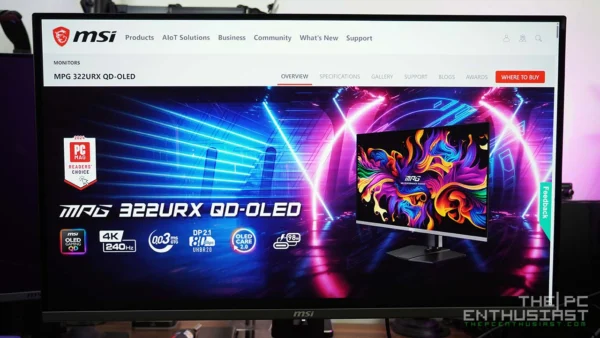 MSI MPG 322URX Review: 32" 4K 240Hz QD-OLED with DP2.1a UHBR20 | ThePCEnthusiast