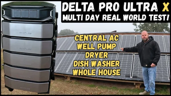 Multi Day House/Solar Test! Ecoflow Delta Pro Ultra X