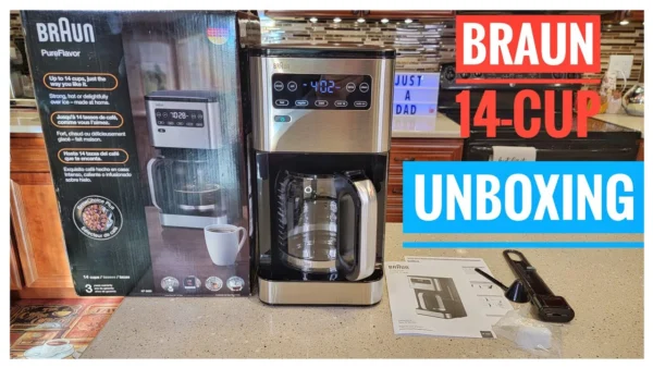 UNBOXING Braun KF5650 Pure Flavor 14 Cup Coffee Maker How Big Is It?