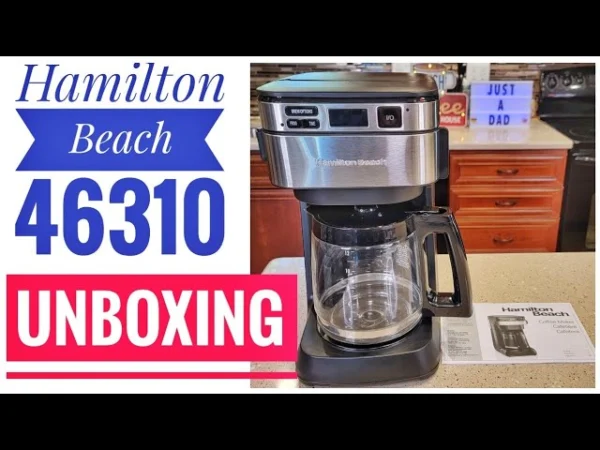 UNBOXING Hamilton Beach 12 Cup Coffee Maker Front Access 46310