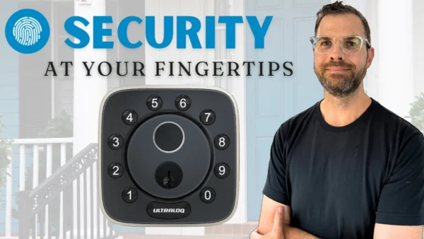 ULTRALOQ Bolt Fingerprint Smart Lock - Works with Apple Home!