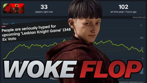 Woke Lesbian Knight Game 1348 Ex Voto FLOPS On Steam! No One Shows Up For The FREE Demo!