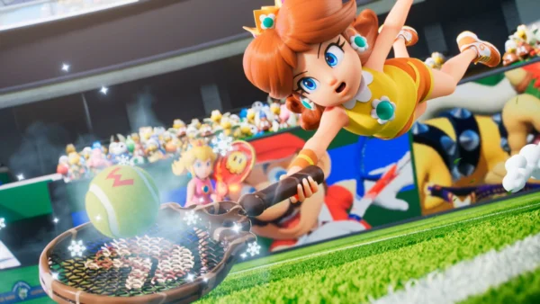 Mario Tennis Fever is riotous, hilarious, and chaotic