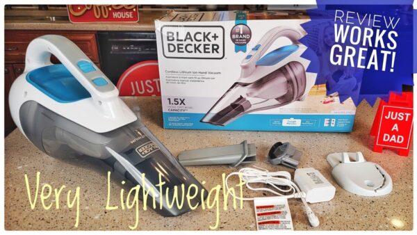 Black + Decker DustBuster Cordless Handheld Vacuum Review Very Light Weight!