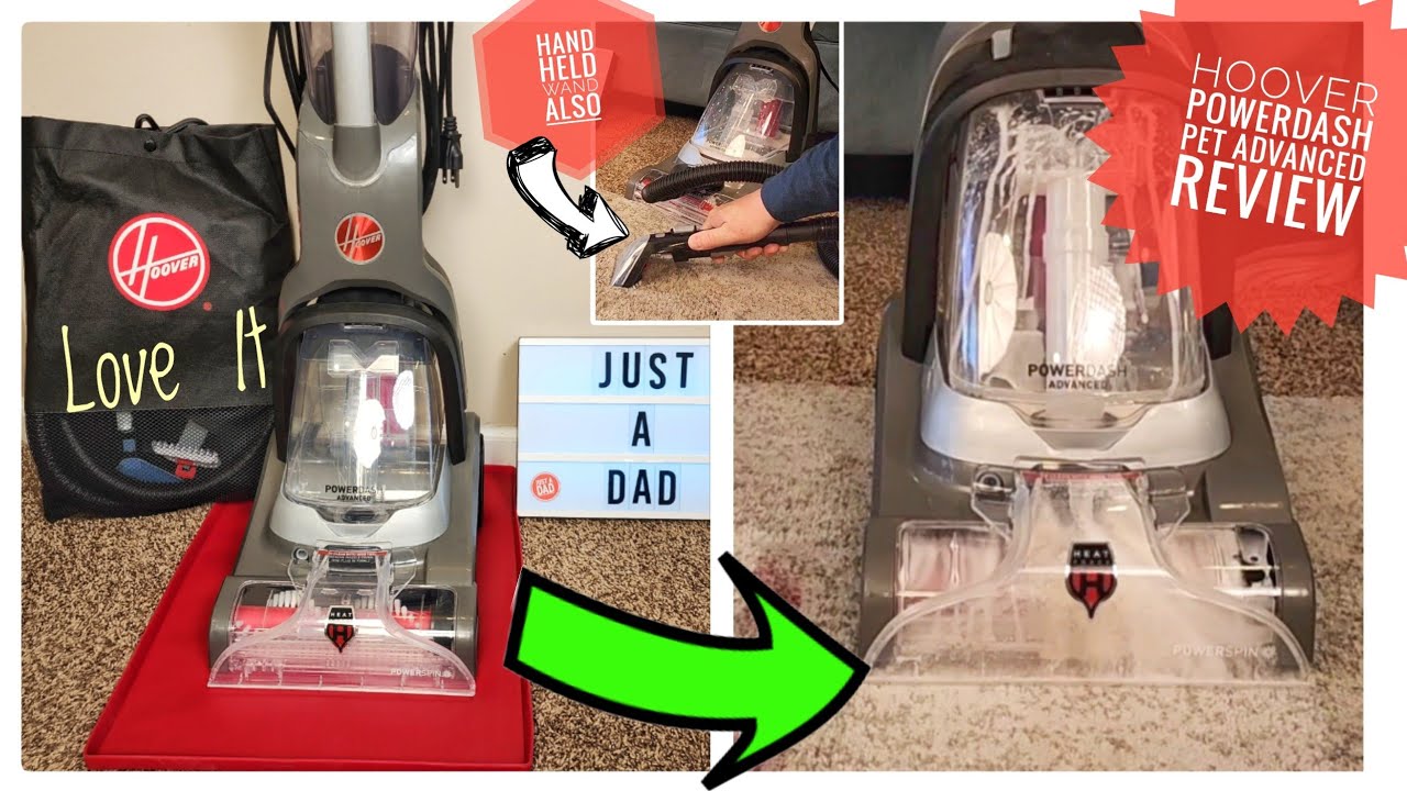 NEW! Hoover PowerDash Pet Advanced Upright Compact Carpet Cleaner Review I LOVE IT!!!