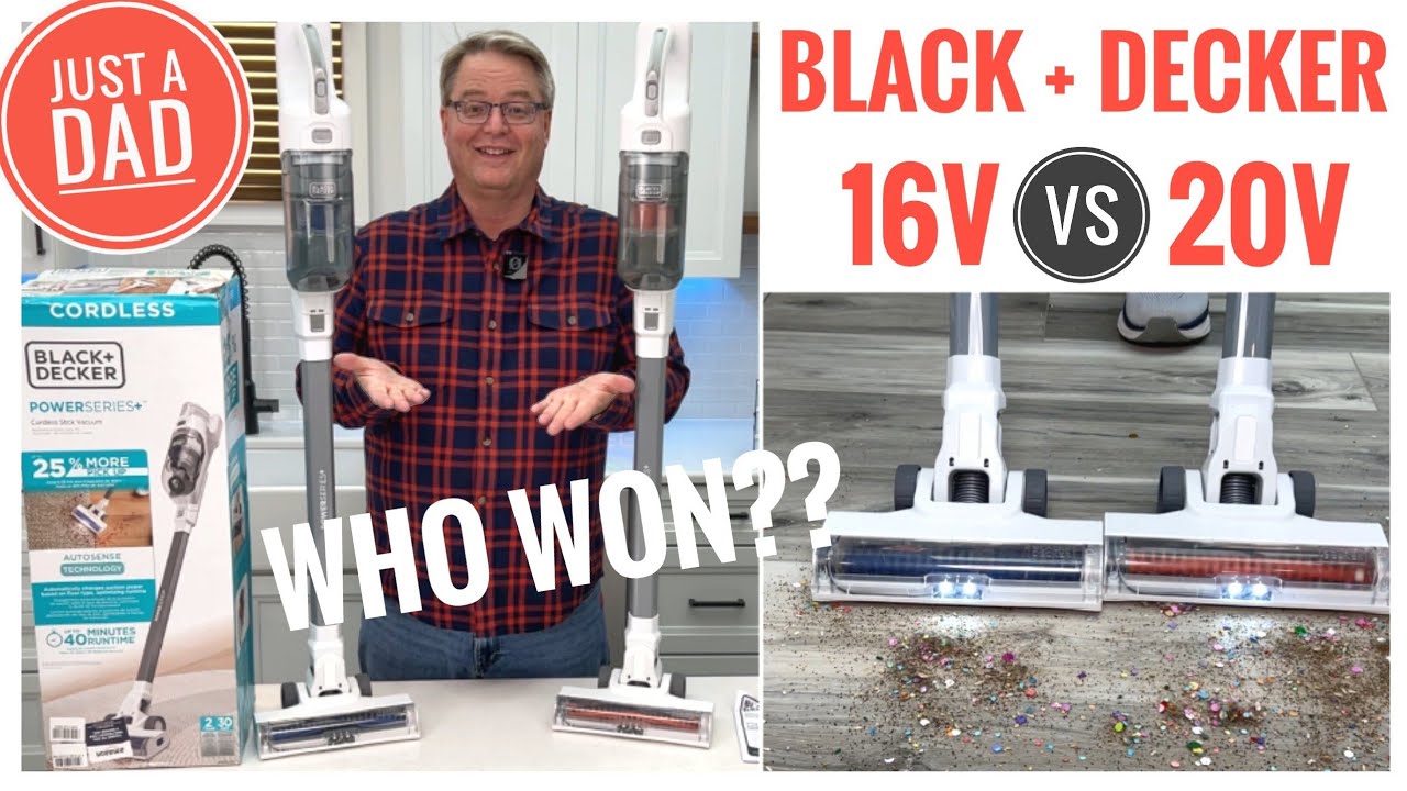 COMPARISON between the Black + Decker Powerseries+ 16V MAX and 20V MAX Vacuum - Who wins?