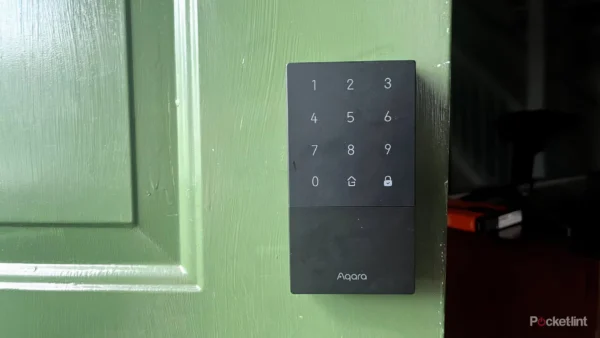 The Aqara U50 smart door lock is bulky but smooth