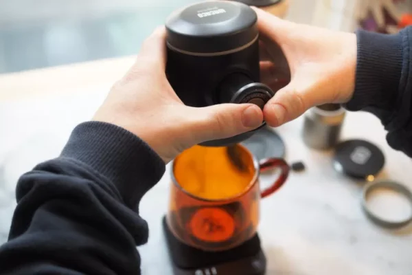 My Go-To Portable Espresso Maker Is the Size of a Coffee Mug and Pulls Flavorful Shots