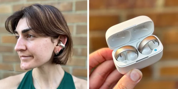 I don’t usually love open-ear headphones, but the Soundcore AeroClip have converted me