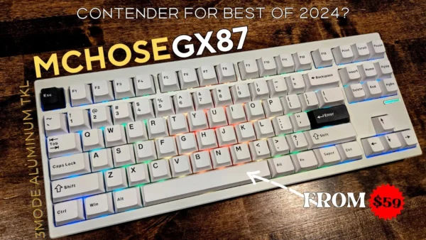 Mchose GX87 Ultra Review and Sound Test KTT Vintage White