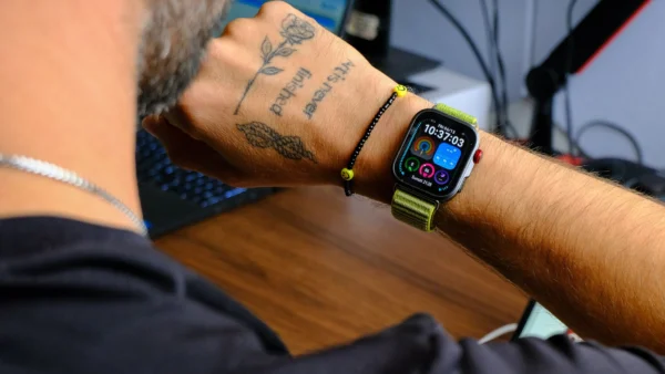 This smartwatch rivals the Apple Watch Ultra and weighs less than two cherries