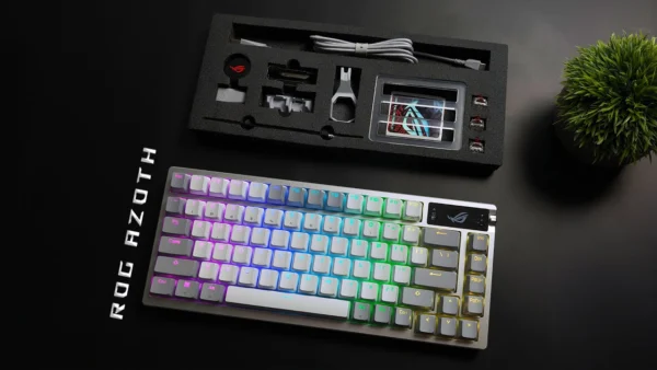 This ROG AZOTH Mechanical Keyboard Has An OLED Display!