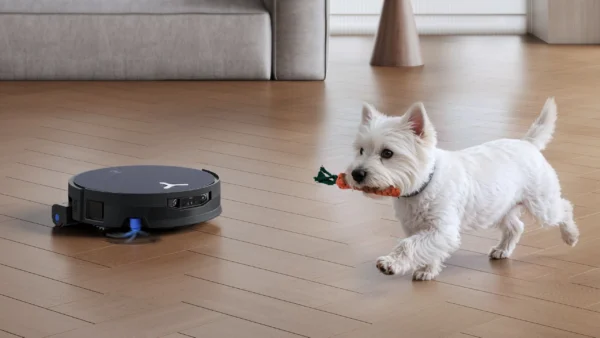 Robot vacuums can struggle with dried-on spills — but this diligent Ecovacs model has a clever trick to give you spotless