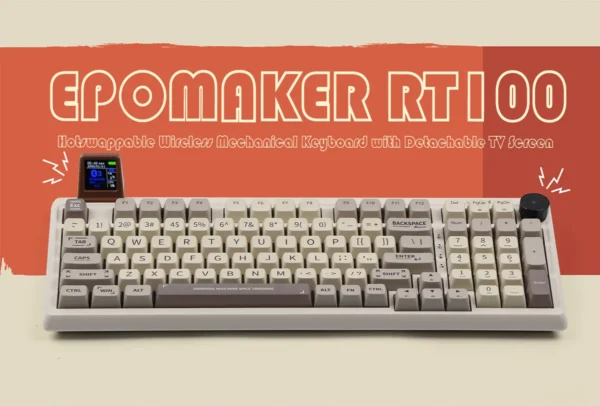 Epomaker RT100 Review - A Wireless Mechanical Keyboard With a Mini TV
