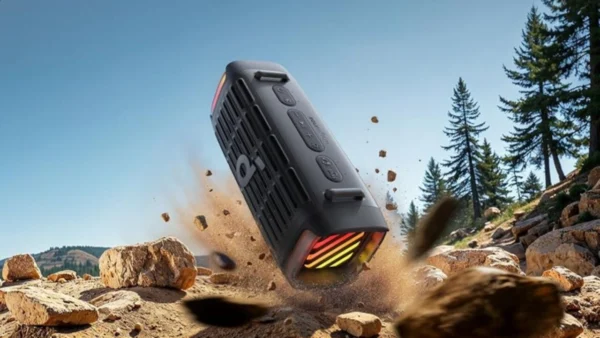Anker’s new ultra-tough Bluetooth speaker has safety features for going really off-grid, and a self-cleaning trick borrowed