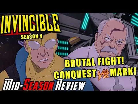 Invincible Season 4 - BRUTAL CONQUEST FIGHT! - Mid-Season Angry Review