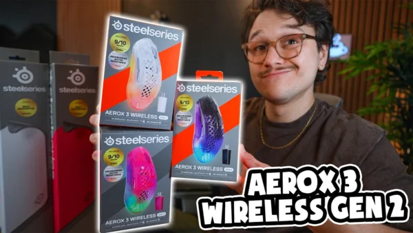 NEW SteelSeries Aerox 3 Wireless Gen 2 Unboxing & QCK Heavy Mousepad!