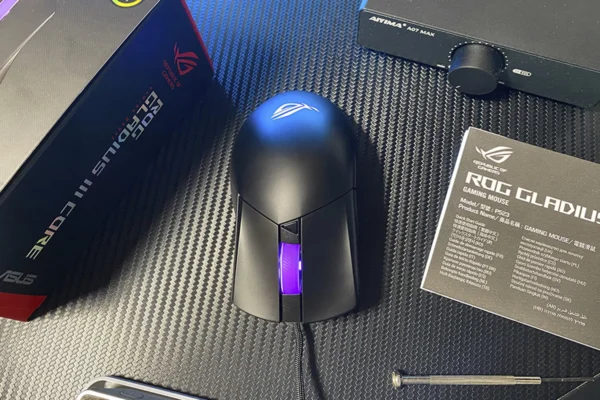 ASUS ROG Gladius III Core Mouse Review: Asymmetric Design, Hot-Swap Switches, New Switch Technology, and Gear Link