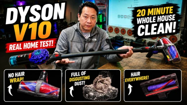 Dyson V10 Konical Vacuum Cleaner Honest Review - Real House Cleaning and Hair Test