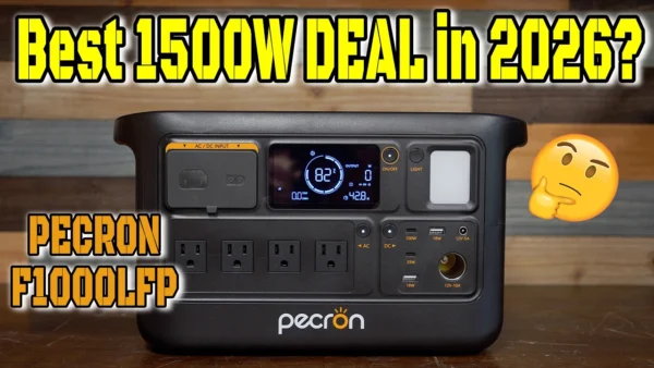Super Affordable NEW F1000LFP Power Station from Pecron