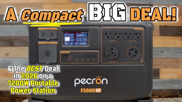 Pecron 's NEW F5000LFP is a FANTASTIC Deal, and The SMALLEST 7.kW Power Station in 2026