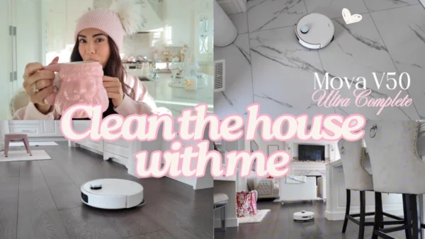 Mova V50 Robot Vacuum Review!🎀Aesthetic Cleaning & Streak-Free Mopping✨🧽