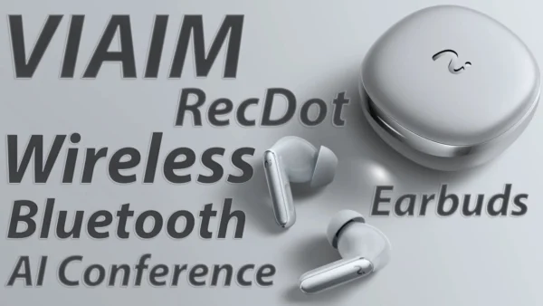 Viaim RecDot Wireless Bluetooth | AI Conference Earbuds with Live Transcription