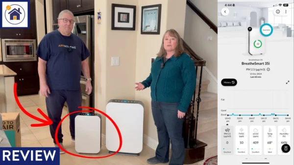 REVIEW Alen BreatheSmart 35i HEPA Air Purifier monitors TVOC, Temp, Humidity, eCO2, PM 2.5