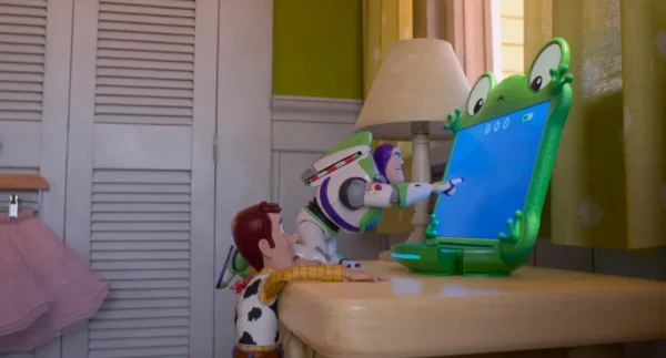 Review: Pixar’s playthings grapple with high-tech devices in ‘Toy Story 5’