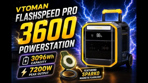 VTOMAN FlashSpeed Pro 3600 Review – Massive Power Station + ScoutLight Sparko
