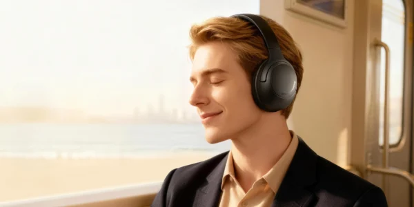 SoundPEATS Cove Pro Hybrid Active Noise Cancelling Foldable Headphones - Cubed3