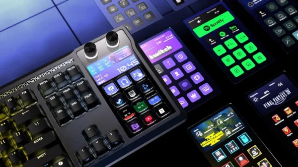 Corsair's Galleon 100 SD is an LED-lit keyboard with a built-in Stream Deck — $349 offering includes 720 x 180 screen...