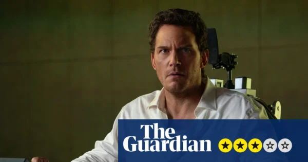 Mercy review – Chris Pratt takes on AI judge Rebecca Ferguson in ingenious sci-fi thriller