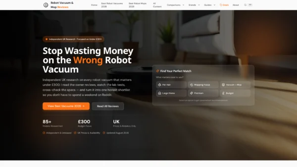 Robot Vacuum & Mop Reviews UK 2026 | Buying Guides